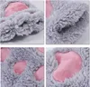 Autumn and winter thick warm half finger cute ladies plush student fashion cat claw gloves WCW793