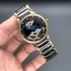 Sprzedaż hurtowa zegarki Unisex R30180162 Lady Słynne Nowoczesne męskie Qaurtz Moda Czarny Zegarek Ceramiczny Panie Casual Mens Sport Watch