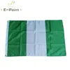 Federalna Republika Nigerii Flaga 3 * 5FT (90 cm * 150 cm) Dekoracja poliestrowej Baner Latający Flaga ogrodowa Home