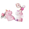 Moda 3D Unicorn Breloki Miękkie PVC Koń Kucyk Unicorn Key Ring Łańcuchy Torba Zawiesza Moda Akcesoria Zabawki Prezenty Drop Ship