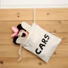 Mini Backpack Storage Bags Sleeping Bear Ears Cotton Canvas Bundle Holder Bag Children's Toy