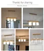 Lampada a sospensione moderna in legno Lampada da cucina giapponese con paralume in vetro Lampada per uccelli per Ding Room Cafe