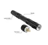 Mini torcia a forma di penna a LED Torcia in lega di alluminio Lampada tascabile portatile antiusura nera con clip multifunzione