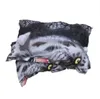 atacado Frete grátis 4pcs conjuntos de cama 3D impresso do fundamento do Bedclothes Black Tiger edredão