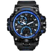 Marki Smael Sport zegarki dla mężczyzn Waterproof Shock Led Digital Watch Męski zegar na rękę Mężczyznę 1545C Big Mens Watches Milita290y