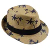 LNPBD 2017 Gorąca Sprzedaż Lato Słomy Słońce Kapelusz Kids Beach Sun Hat Trilby Panama Hat Handwork Dla chłopca Dziewczyna Dzieci 4 kolor D19011103