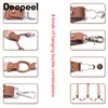 Deepeel 1set 3 5X125cm Business Men Suspenders Multi-set Suit 3 6 Clips DIY Genuine Leather Strap For Gift2407
