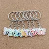 MIC 70PCS Mix Color Fashion DIY Material Accessories Set Auger Drip Oil Alloy Butterfly Belt Chains key Ring (003555)