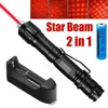 100Mile Red Laser Pointer Pen Star Cap Belt Clip Astronomy 650nm Rechargeable Amazing Lazer Cat/Dog Toy+18650 Battery+Charger