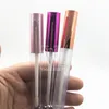 VMAE Logo Personnalisé 3ml Vide Brillant À Lèvres Boîte En Plastique Conteneurs Or Rose Lipgloss Tube Eyeliner Cils Conteneur Mini Bouteille Fendue