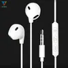 100 stcs/lot in-ear handsfree oortelefoon headset met microfoon- en volumeregeling hoofdtelefoon voor Samsung Galaxy S4 SIV I9500 met pakking met detailhandelsbox