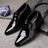 mens vestir sapatos sapatos pretos homens sapatos de negócios de couro apontou casamento sapatos oxford para homens 2019 chaussure classique homme sepatu Pria