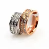 Male Female Rose Gold Silver Titanium Steel Rings Fashion White Zircon Crystal Jewelry Promise Wedding Engagement Ring For Women