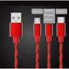1m/2m/3m Braided Charging Cable Date Transfer Micro USB Type-C for Android Samsung Ip 5-11 Charger Cord Fast Charging 2A