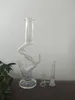 Nuovo modello Pipa ad acqua in vetro bong in vetro alta 28 cm, 18 mm,