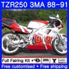 Kit For YAMAHA TZR250RR TZR-250 TZR 250 88 89 90 91 Body 244HM.41 TZR250 RS RR YPVS 3MA factory red topTZR250 1988 1989 1990 1991 Fairing