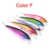 Envío de DHL Venta al por mayor 5 colores Plástico 6 # 3 Ganchos Minnow Señuelo de pesca 12.5cm 17g Big Deep Sea Bass Crankbait Wobbler artificial