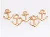 300pcs Vintage Alloy Nautical Anchor Antik Silver Bronze Charm Pendant för halsband Smycken Göra fynd 19x15mm