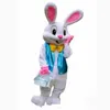 Hoge Kwaliteit Nieuwe Professionele Paashaas Mascotte Kostuum Bugs Rabbit Hare Adult Fancy Dress Cartoon Pak