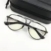 Brand Designer Optical Glasses Frame Men Women Big Eyeglasses Frames Fashion Metal Spectacle Frames Retro Myopia Eyewear with Original Box