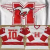 Youngblood Rob Lowe 10 MUSTANGS Hockey Jersey Movie Hockey Jerseys Men All Stitched Movie Jersey Free Shipping