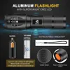 Led flashlight Ultra Bright torch T6/L2/V6 Camping light 5 switch Modes 10000 LM Zoomable Bicycle Light use 18650 battery