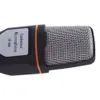 Microphone à condensateur stéréo filaire, 3.5mm, SF-666 mm, avec support, Clip pour PC, chat, chant, karaoké, ordinateur portable