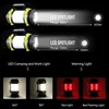 Кэмп лампы LED Camping Light USB аккумуляторная фонарик Диммируемый Spotlight работы Водонепроницаемый Свет Прожектор Emergency факела NEW