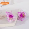 5CM 10Colors 200pcs Artificial Rose Decorative Silk Flower Head For DIY Cap Hair Flower Wedding Ball Home Decoration accessory props