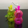 Glass Smoking Pipe Water Hookah Colored gourd silent filter glass water bottle