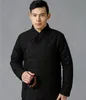 Мужчины парциального Уникальная кнопка куртка хлопок проложенных одежды Весна теплый мужская одежда осень зима китайского стиль Snug хлопок пальто