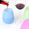 Silicone Wine Glass Red wine glass Stemless Unbreakable Beer Bottle Soft Water Bottles Outdoor Cup Glass Wine Cups 500Pcs