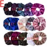 DHL INS Velvet Solid Rainbow Houndstooth Leopard Women Tie Accesorios Scrunchie Ponyil Holder Rope Scrunchy Hair Band2781400