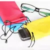 Colorful Sunglasses Pouch Microfiber Dust Waterproof Sunglass Bag Portable Drawstring Eyeglasses Cases Cellphone Watches Jewelry Carry Bag