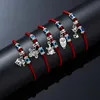 27Pcs Alloy Butterfly Turtle Owl Hand Evil Eyes Weave Bracelets For Men & Women Lucky DIY Accessories