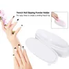 1 PC Do Paznokci Proszek Taca PVC White Paznokci Zanurzający Proszek French Tray Manicure Mold Nail Dip Container