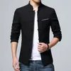 Moda-2019 Sênior Nova Moda Homem Windbreaker Mens Casual Bolso Preto Bombardeiro Sólido Jaqueta Masculino Harajuku Botão Retro Fashions Jacket