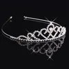 Girls Crowns With Rhinestones Wedding Jewelry Bridal Headpieces Birthday Party Performance Pageant Crystal Tiaras Wedding Accessories BW-ZK038