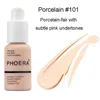 PHOERA LADY Base de Maquillage Professionnel Visage Finition Mate Liquide Blanchiment Correcteur Crème Étanche Marque Naturel Cosmétique