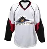 Real Men Real Full Embroidery Personaliseer Ahl Cleveland Lake Erie Monsters Hockey Jersey of Custom Elke naam of nummer