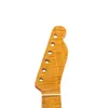 21 traste tigre chama maple guitarra pescoço para guitarra elétrica tl amarelo brilhante8973794