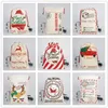 Presente novo do Natal Bolsas Grande pesado ORGÂNICO BOLSAS 2020 de Santa Sack Drawstring Bag com renas Saco de Papai Noel Bolsas For Kids