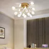 Lampadario da soffitto nordico Firefly Lampada da soffitto di arte creativa Soggiorno Lampadario da camera da letto Arredamento moderno Lampadario in luce dorata