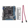 Freeshipping H61 Desktop Computer Board Board tablero de placa base 1155 PIN Interfaz CPU Actualización USB2.0 DDR3 1600/1333