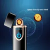 usb rechargeable Cigarette Lighter double side heater coil cigar lighter electrical touch control ignition fingerprint sensitive c4607047