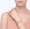Popularidade comercial designer criativo joias de aço de titânio sem pulseira de diamante personalidade aberta unhas simples bracel1567095 de aço inoxidável