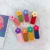 Babymeisjes Multicolor Flower Rainbow Plush Hairpin Kids Hair Clips vrouwen schattige bloemenhoofddeksel kinderen accessoires