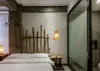 Bambusowa lampa wisząca ręcznie lekkie herbaciarnia restauracja hotelowa jadalnia sypialnia japonia w stylu zawieszenie wiszące oświetlenie myy
