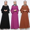 Muzułmanki islamski Pure Color kaftan sukienka plażowa plus rozmiar bliski wschód abaya femme długa sukienka kaftan dla kobiet hidżab # G9 12568