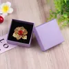 [DDisplay]7*7*3cm Lennie Pattern Jewelry Packing Box Birthday Gift Necklace Case Earring Studs Storage Box Rings Box Brooch Jewelry Display